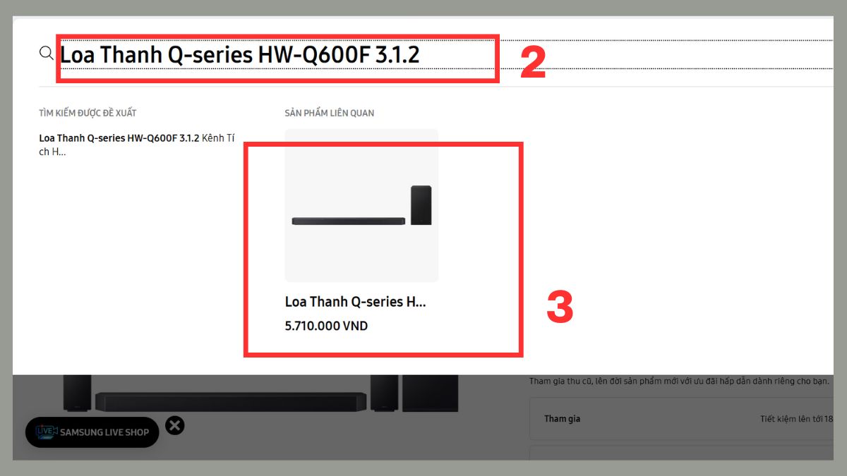 cách Reset loa thanh Samsung bằng phần mềm bước 1-2