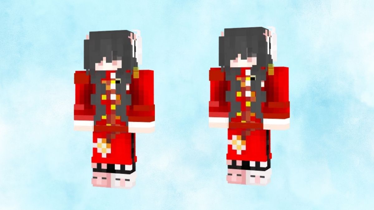 Skin Minecraft tết đẹp xinh