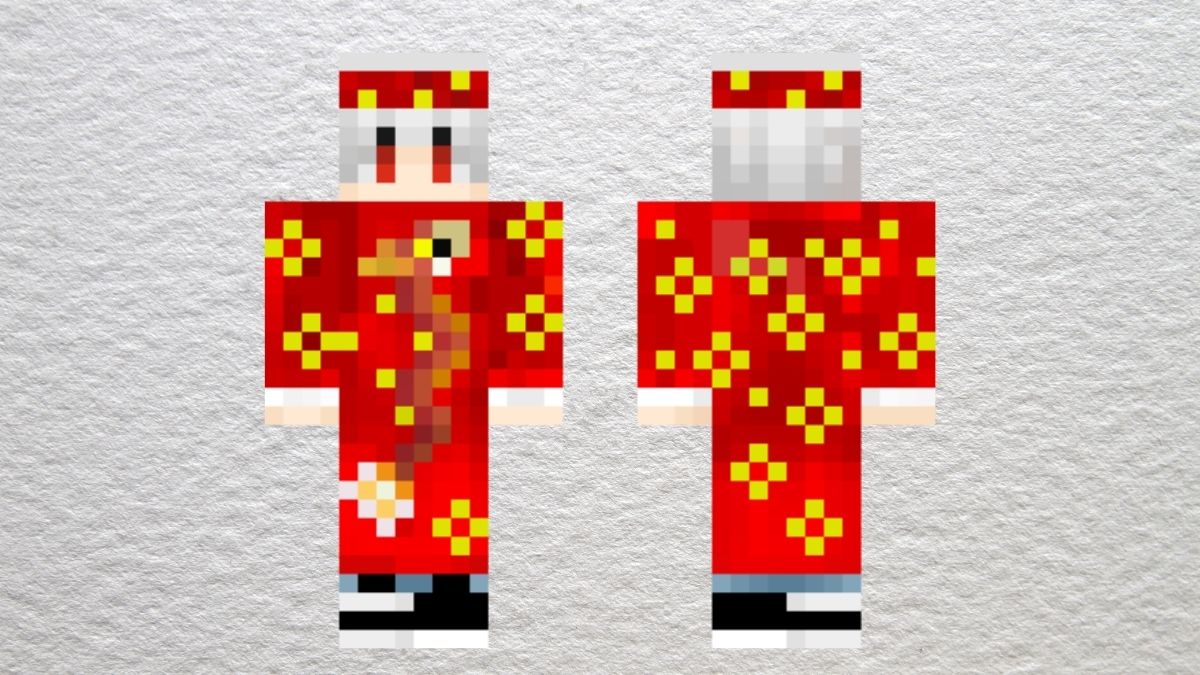 Skin Minecraft tết xinh cute