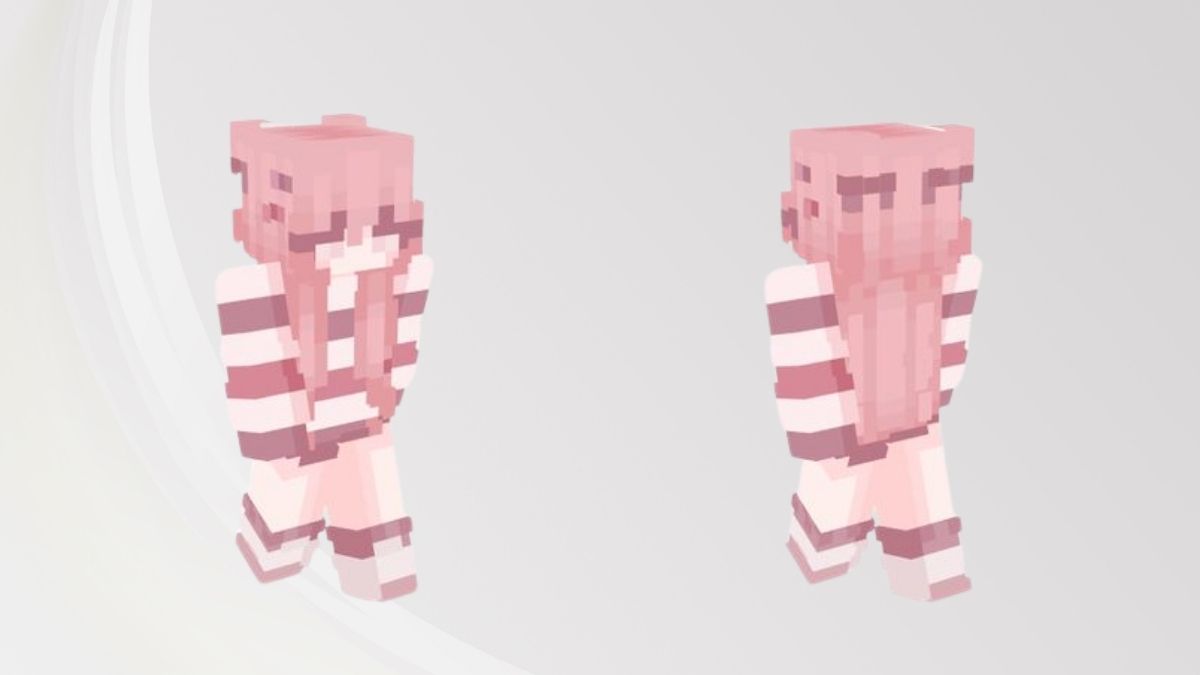 hình ảnh Skin Minecraft màu hồng xinh yêu