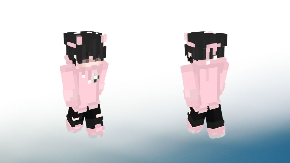 hình ảnh Skin Minecraft màu hồng