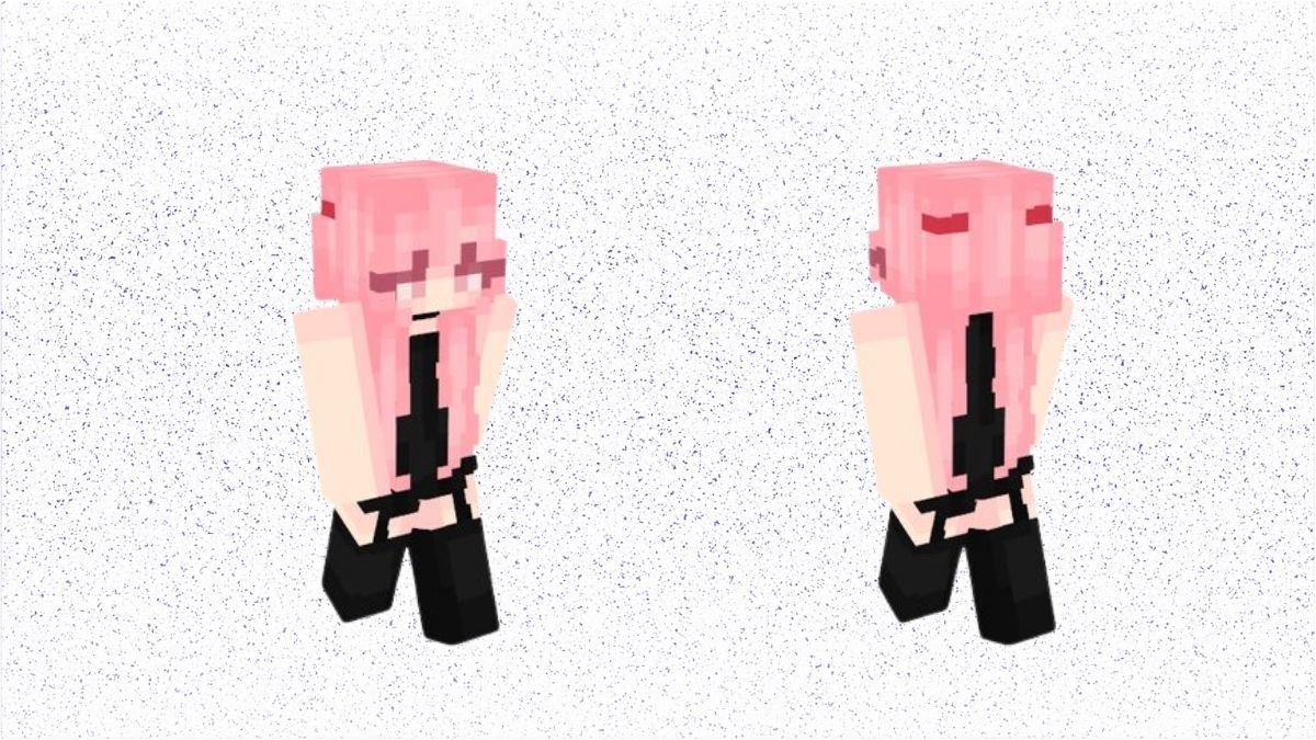 Skin Minecraft màu hồng