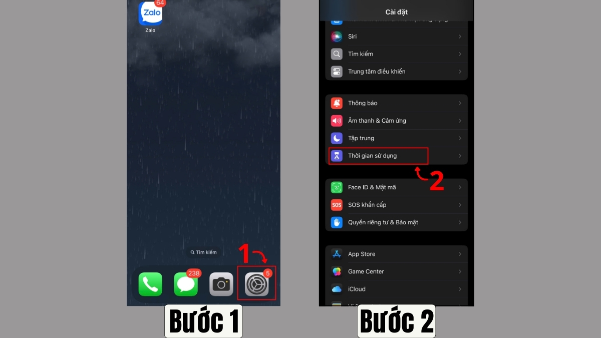 Cách tải lại App Store trên iPhone kiểm tra hạn chế bước 1