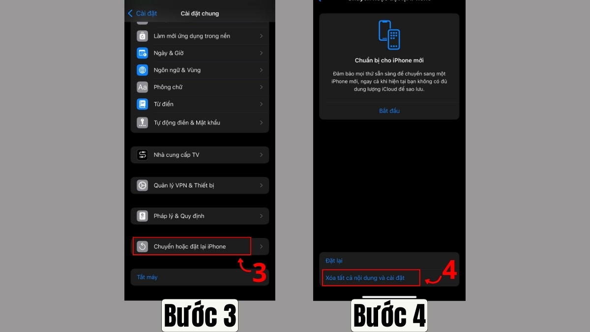 Cách tải lại App Store trên iPhone khôi phục cài đặt gốc bước 3