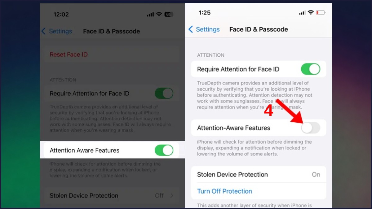 Cách khắc phục tại sao lỗi báo thức trên iPhone kêu nhỏ trong tính năng Attention Aware bước 3