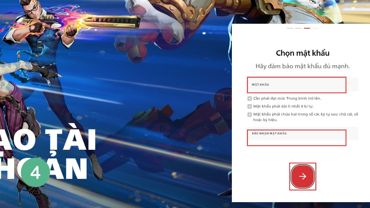 Cách tạo đăng ký tài khoản Riot VN trên máy tính bước 7