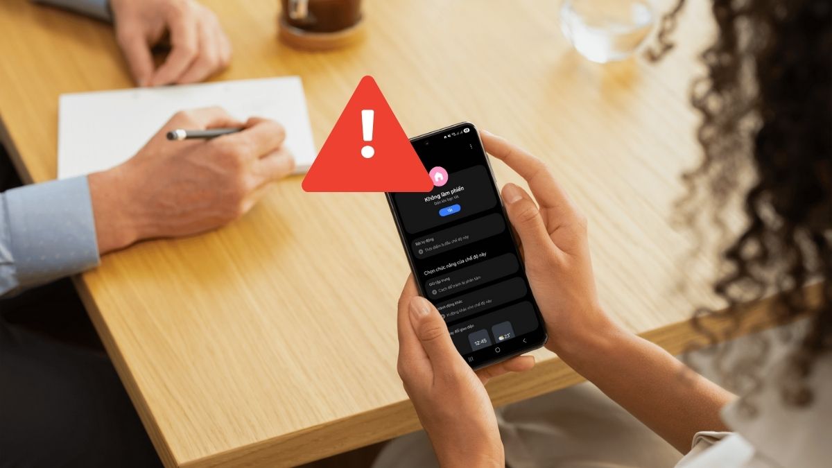 Lỗi thường gặp khi tắt chế độ không làm phiền trên Samsung 