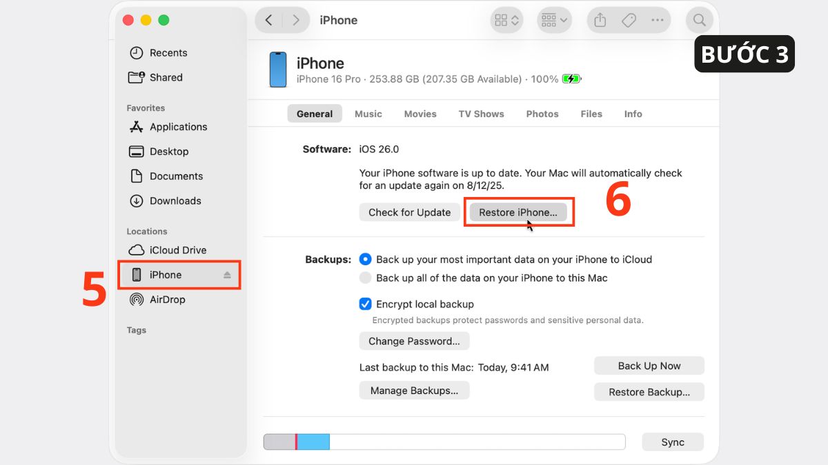 Cách tắt mật khẩu màn hình iPhone khi nhập sai mật khẩu bước 4