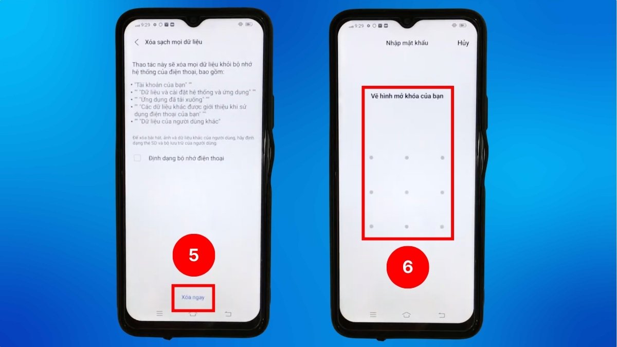 Cách tắt quảng cáo trên điện thoại Vivo khôi phục cài đặt gốc bước 3