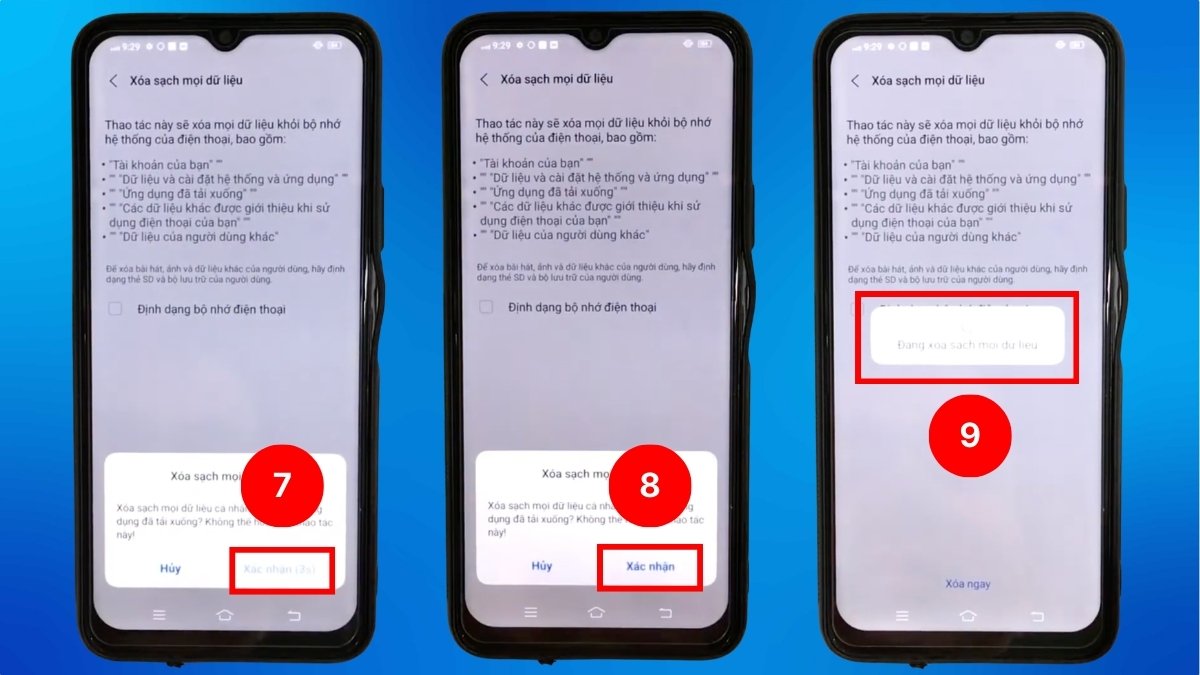 Cách tắt quảng cáo trên điện thoại Vivo khôi phục cài đặt gốc bước 4