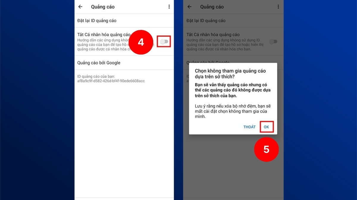 Cách tắt quảng cáo trên điện thoại Vivo bước 2