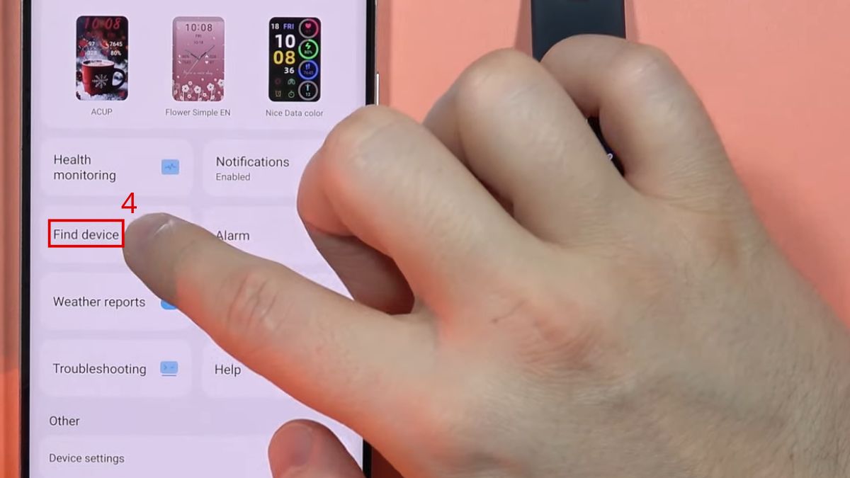 Cách tìm đồng hồ Huawei bằng điện thoại bước 2