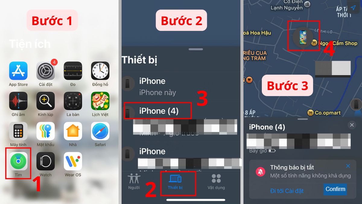 Cách tìm iPhone bị mất khi tắt nguồn
