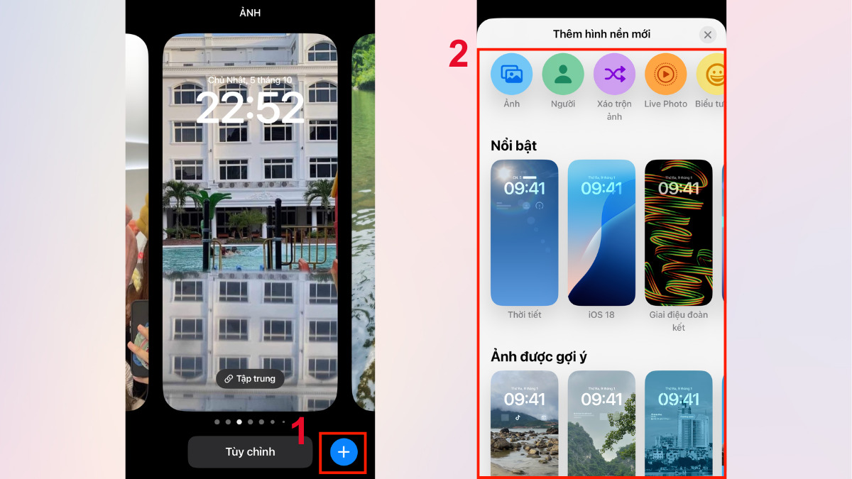 Cách trang trí sắp xếp màn hình iPhone bước 2