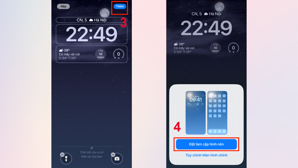Cách trang trí sắp xếp màn hình iPhone bước 3