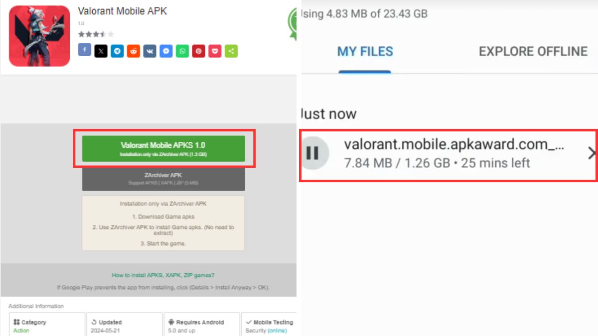 Cách tải Valorant Mobile APK bước 1