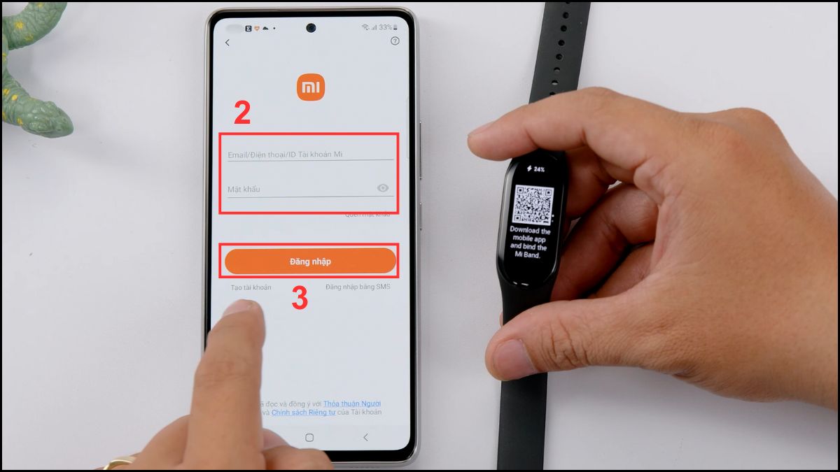Cách sử dụng vòng đeo tay thông minh bước 2