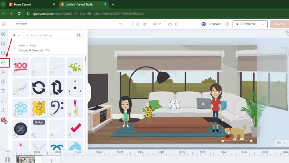Hướng dẫn sử dụng Vyond tạo video hoạt hình AI bước 2