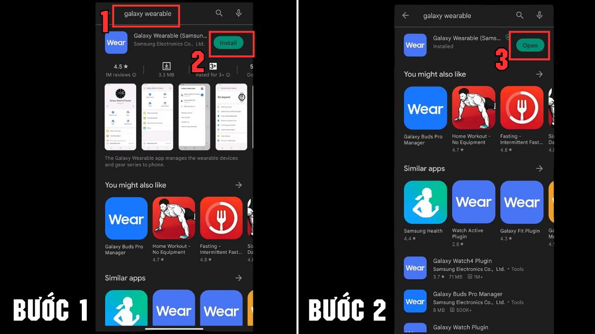 Cách tải sử dụng Wearable android bước 1