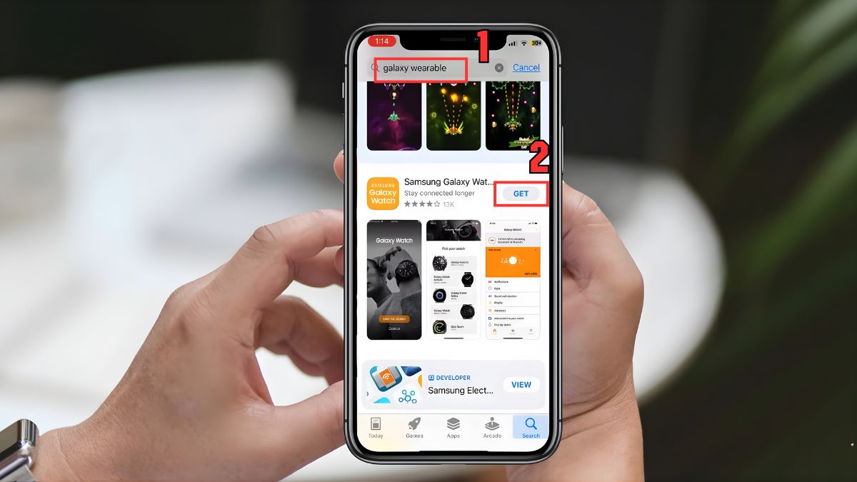Cách tải sử dụng Wearable ios bước 1