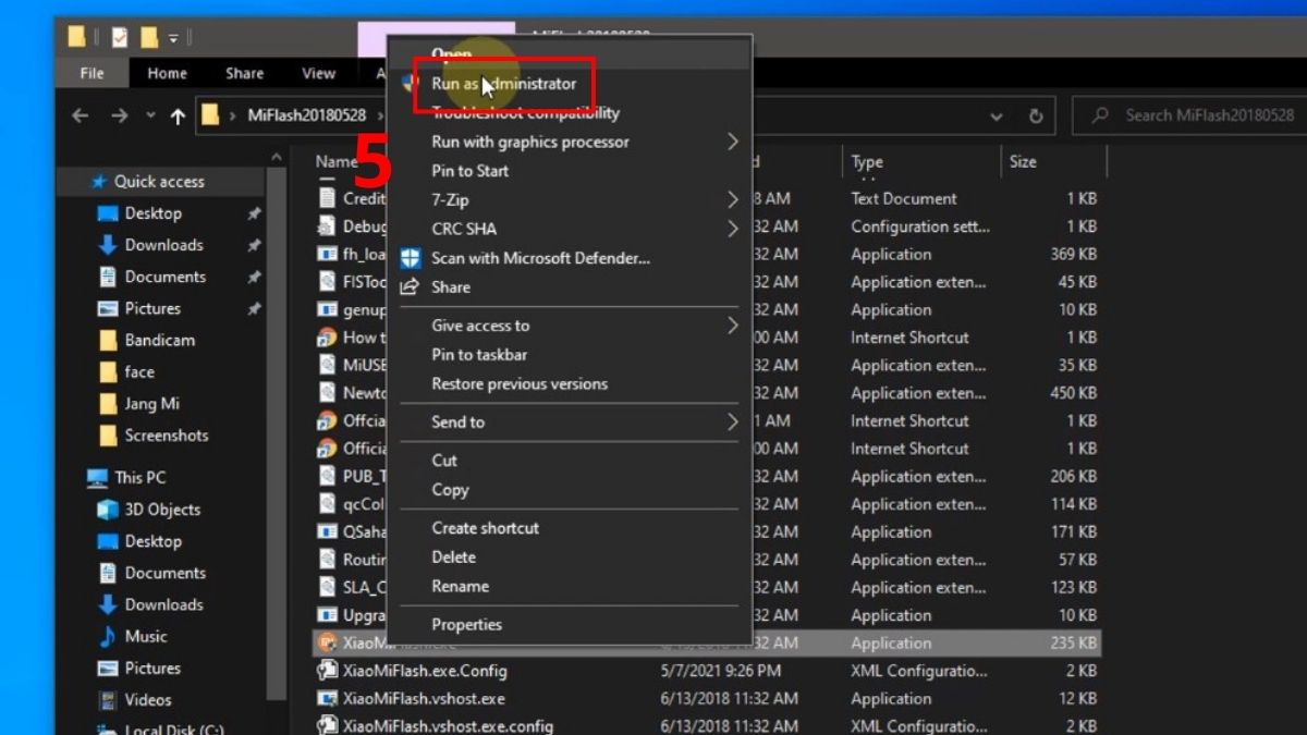 Cách khắc phục lỗi Xiaomi bị treo logo Fastboot Cài ROM từ phần mềm Mi Flash Tool bằng máy tính bước 4