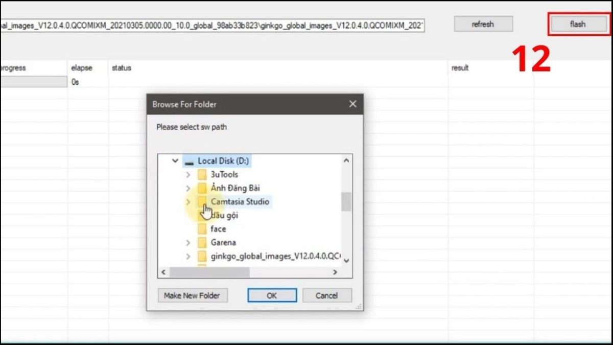 Cách khắc phục lỗi Xiaomi bị treo logo Fastboot Cài ROM từ phần mềm Mi Flash Tool bằng máy tính bước 7