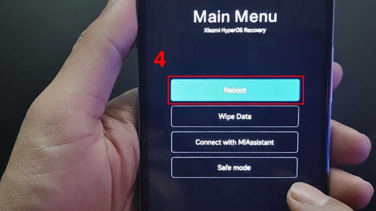 Cách khắc phục lỗi Xiaomi bị treo logo Fastboot dùng chế độ recovery mode bước 4