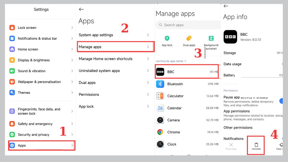 Cách khắc phục lỗi Xiaomi mất cài đặt vân tay gỡ ứng dụng bên thứ 3