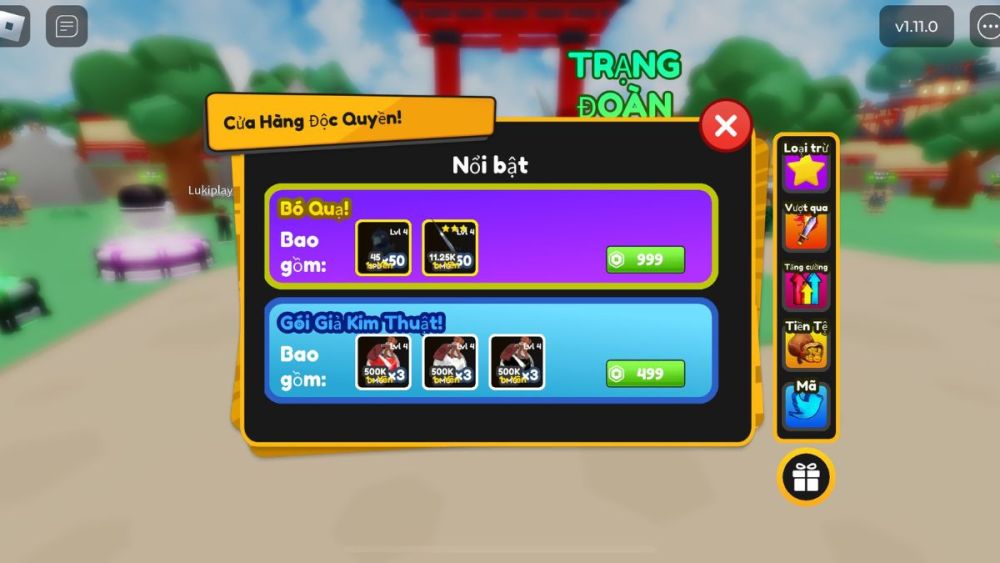 Cách nhập code Anime Heroes Simulator bước 2