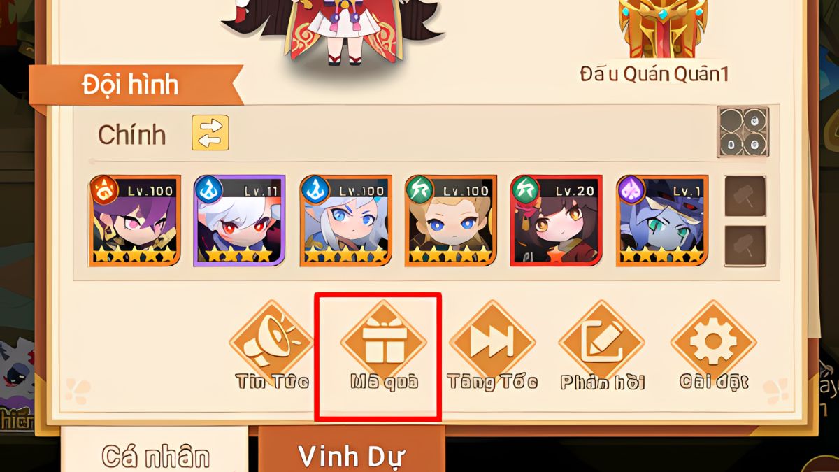 cách nhập code Bách Quỷ Ngự Yêu Sư bước 2