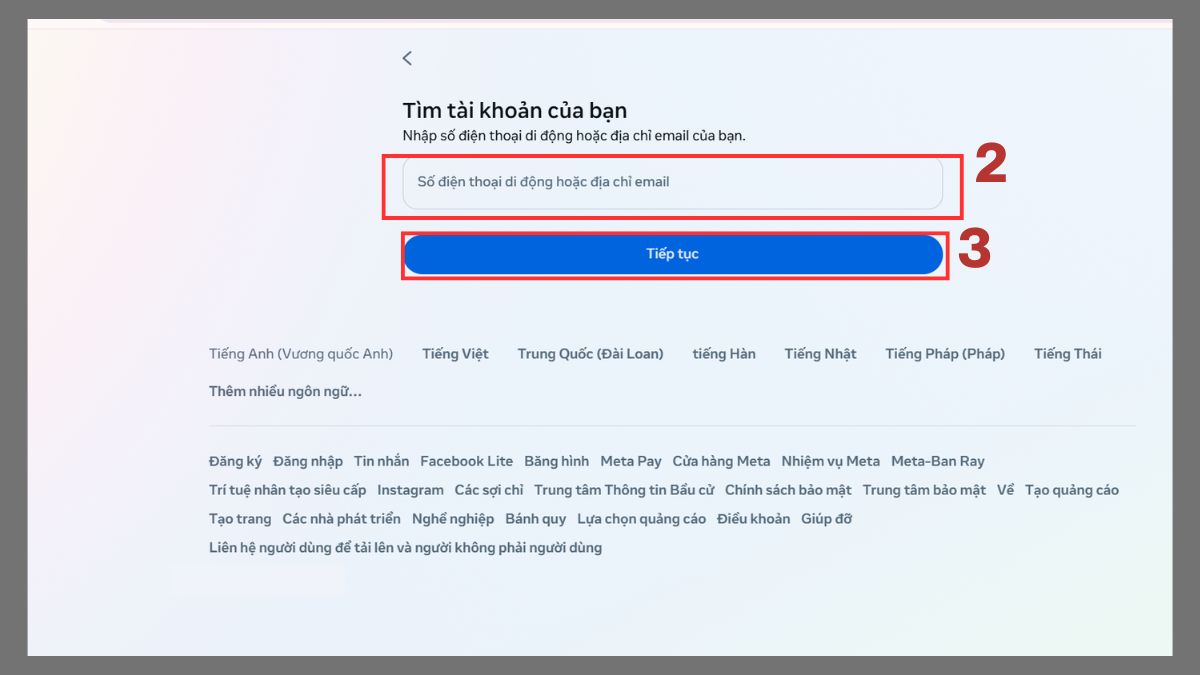 Cách đổi mật khẩu facebook không cần Whatsapp