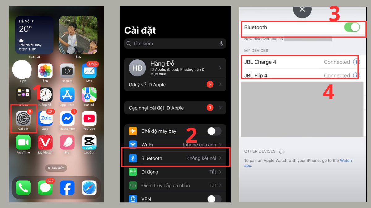 Cách kết nối loa JBL với iPhone nhanh và ổn định