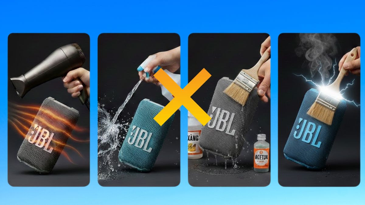 Những sai lầm thường gặp khi vệ sinh loa JBL