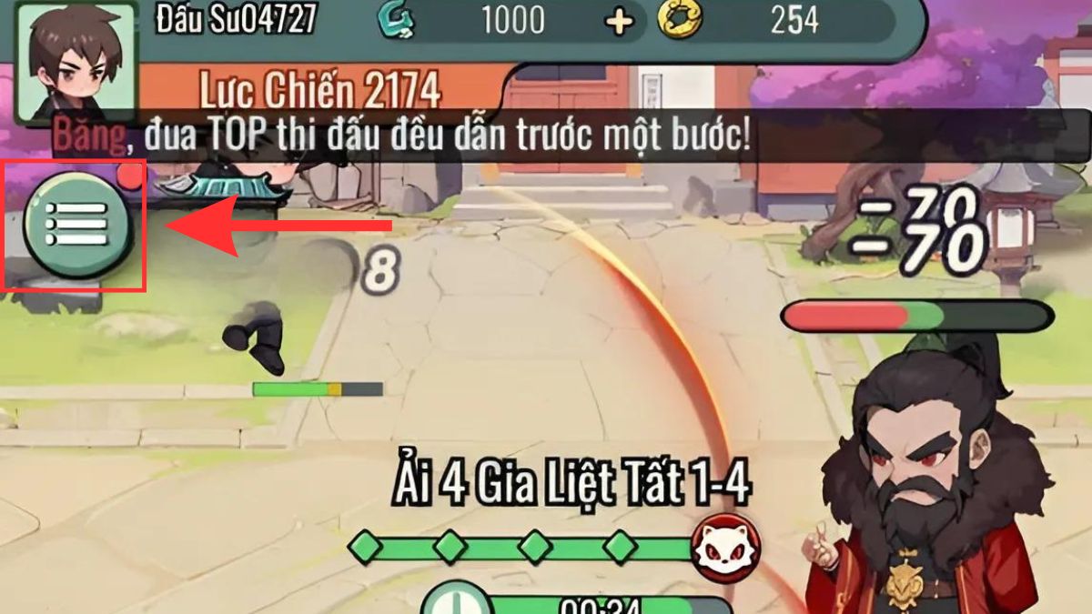 Cách nhập code Đấu Phá Thương Khung 2D - bước 1