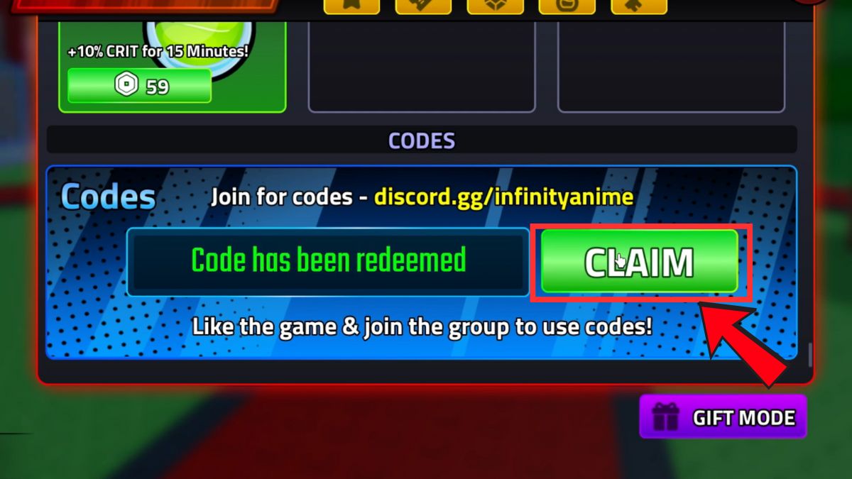 Hướng dẫn cách nhập code Fight Anime Bosses