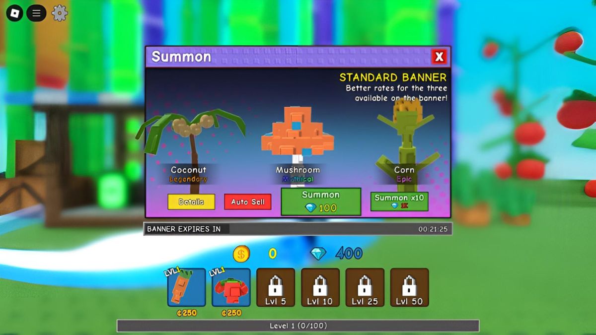 code Garden Tower Defense mới nhất