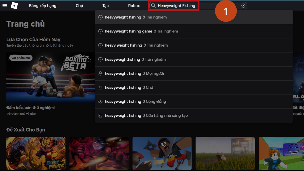 Cách nhập code Heavyweight Fishing