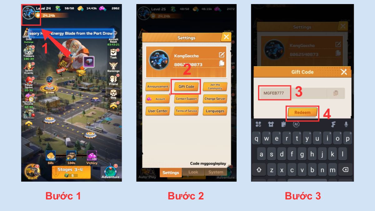 Cách nhập code Mech Assemble Zombie Swarm