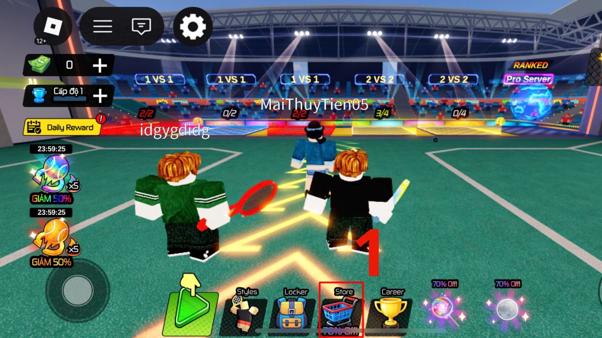 Cách nhập code Neo Tenis đơn giản