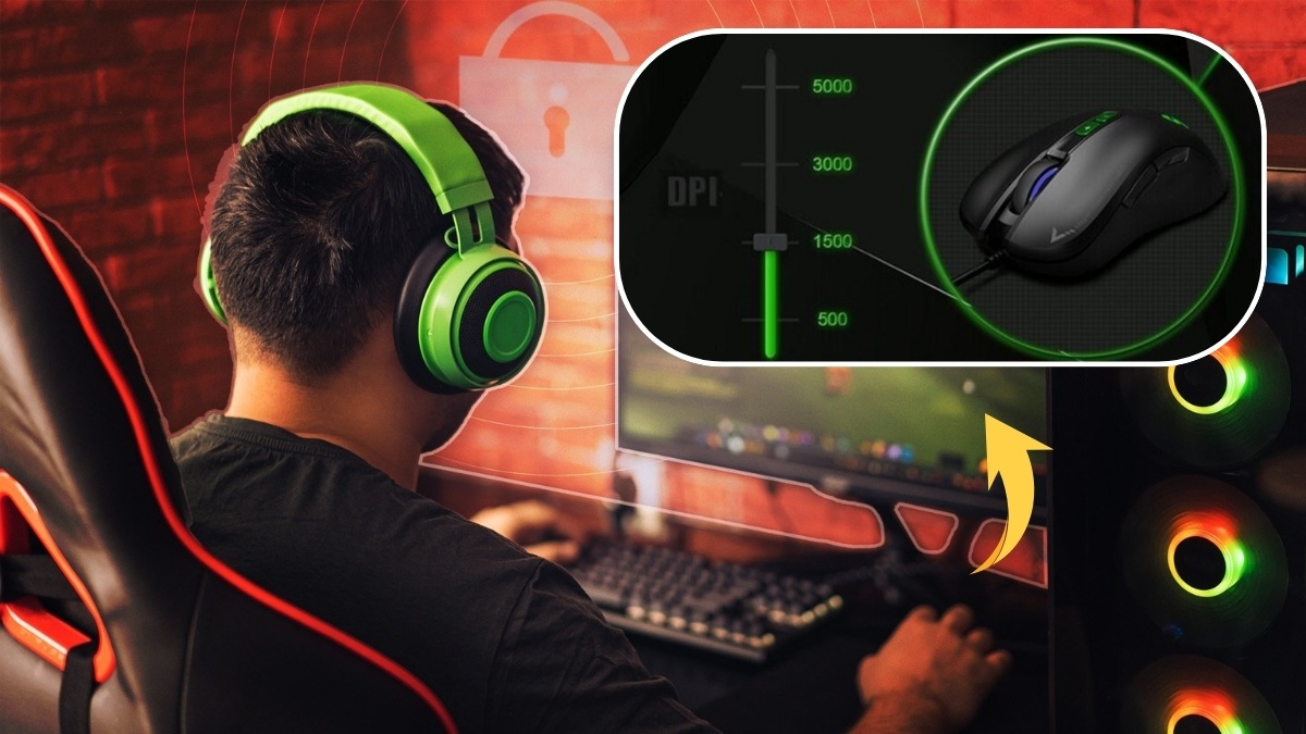 DPI 800–4000 tối ưu cho thao tác game