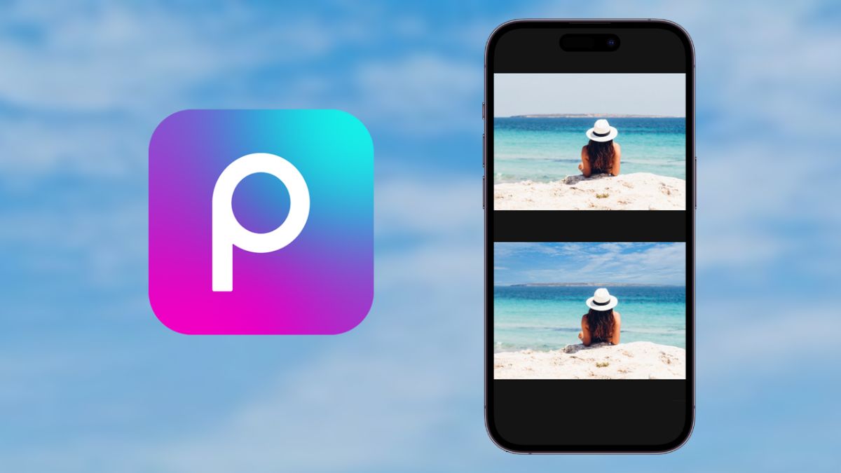 PicsArt - app chỉnh trời xanh mây trắng