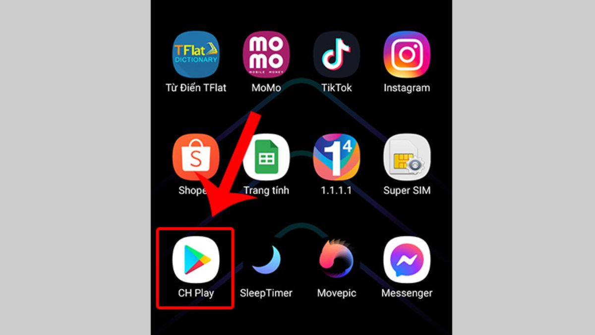 cách cập nhật facebook trên android thủ công - bước 1