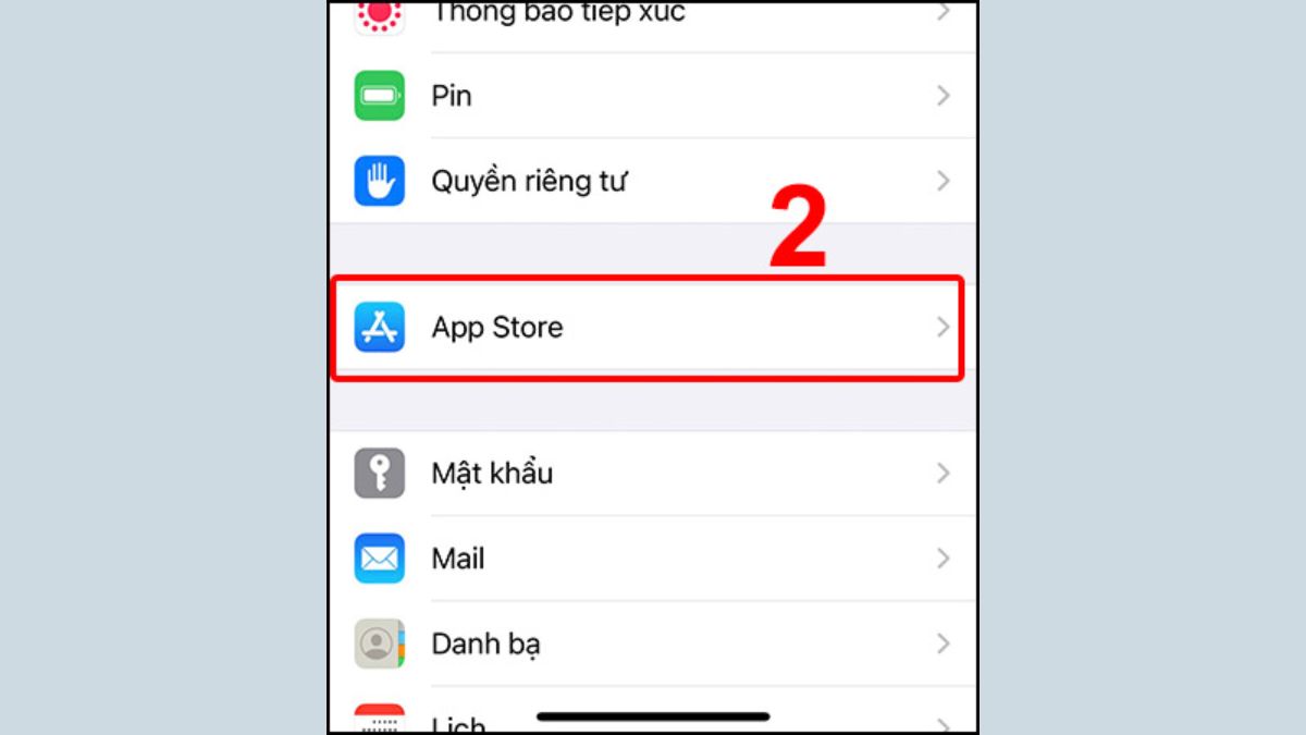 ách cập nhật facebook trên iphone tự động - bước 2