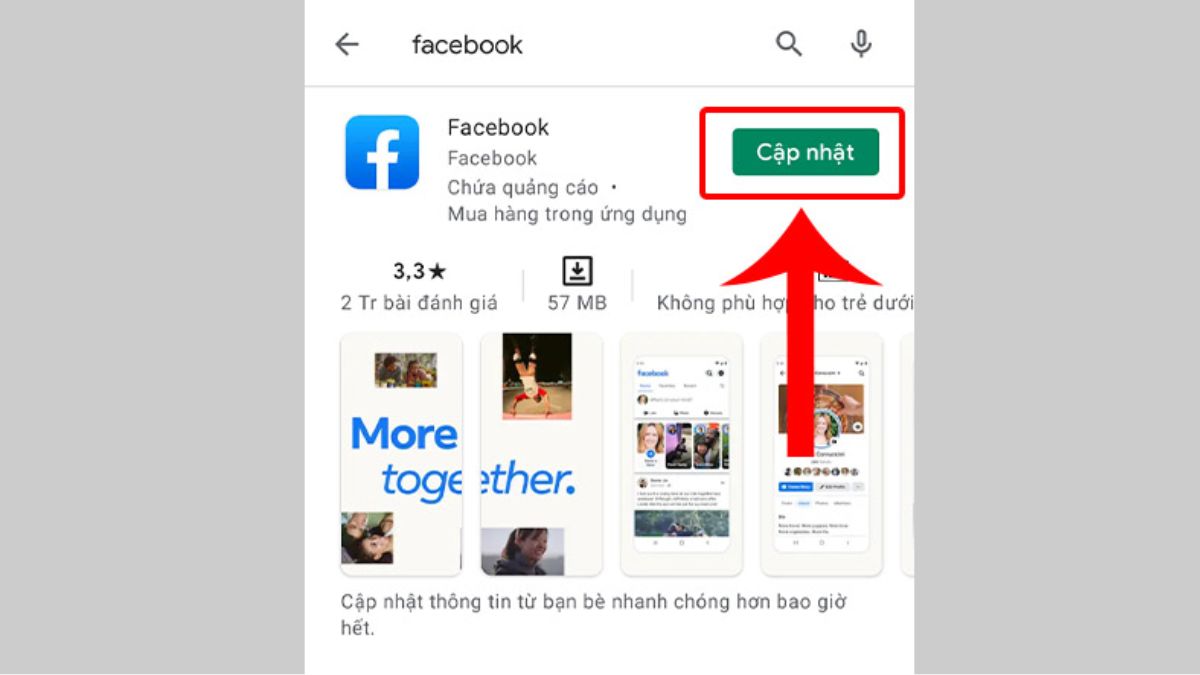 cách cập nhật facebook trên android thủ công - bước 3