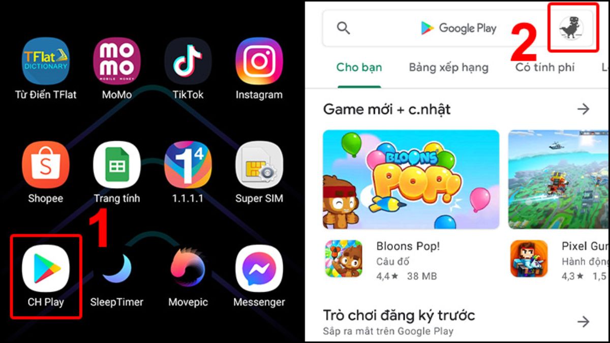 cách cập nhật facebook trên android tự động - bước 1
