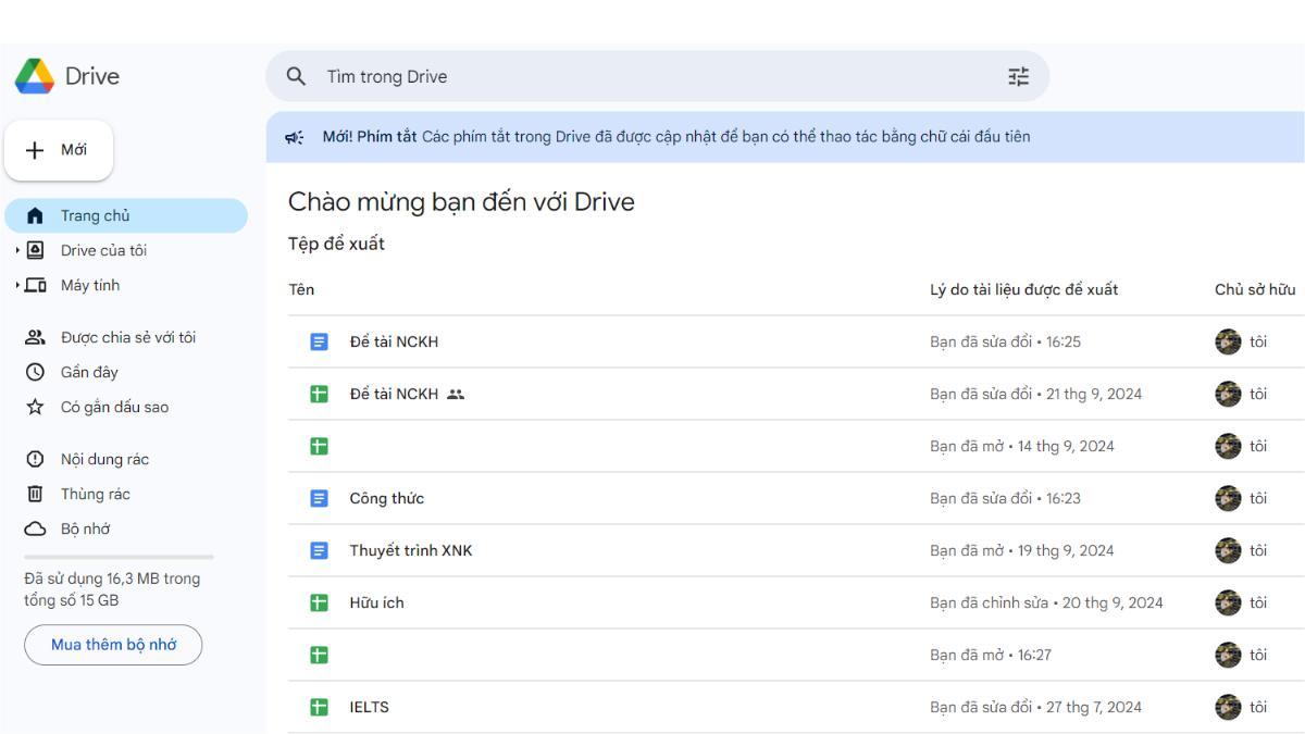 Cách mở quyền truy cập cho google drive hạn chế người cụ thể - Bước 1