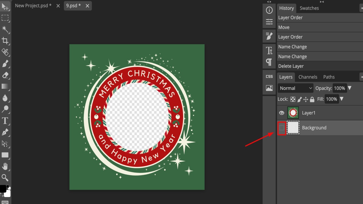 Sử dụng phần mềm Photoshop tạo khung avatar Facebook - bước 2