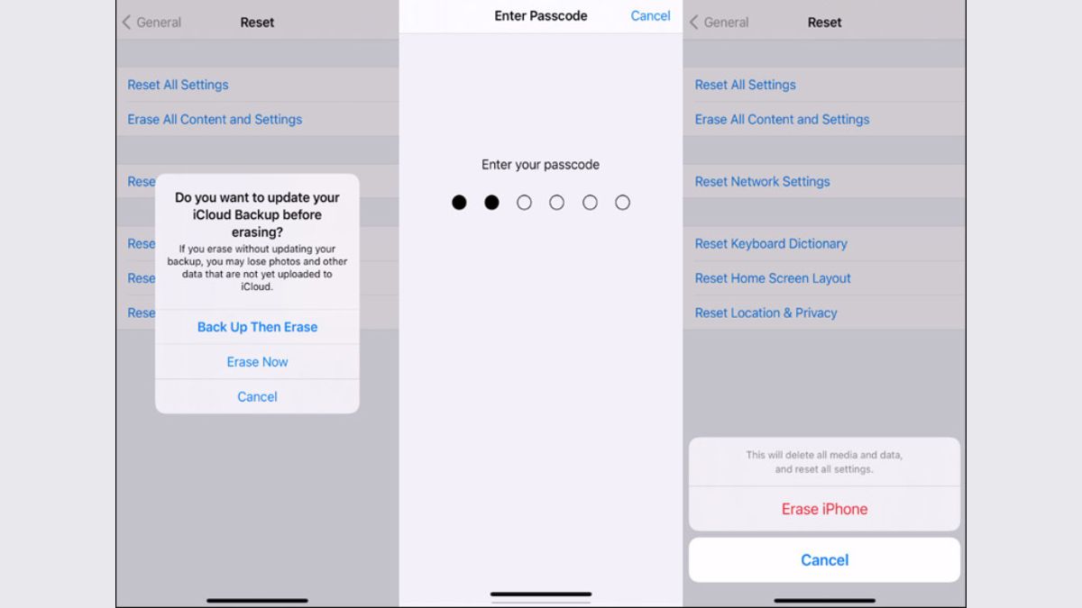 Khôi phục cài đặt mặc định để tắt VoiceOver trên iPhone