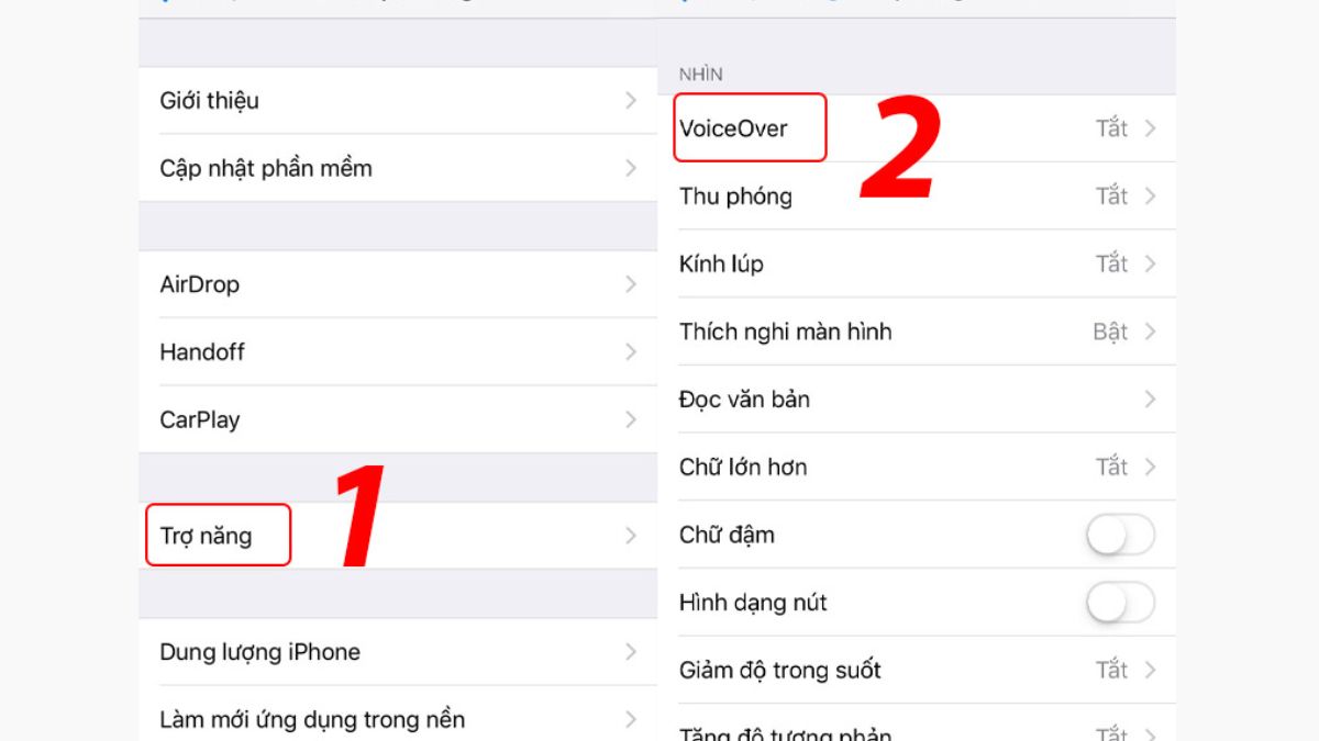 Cách sử dụng VoiceOver hiệu quả bước 2