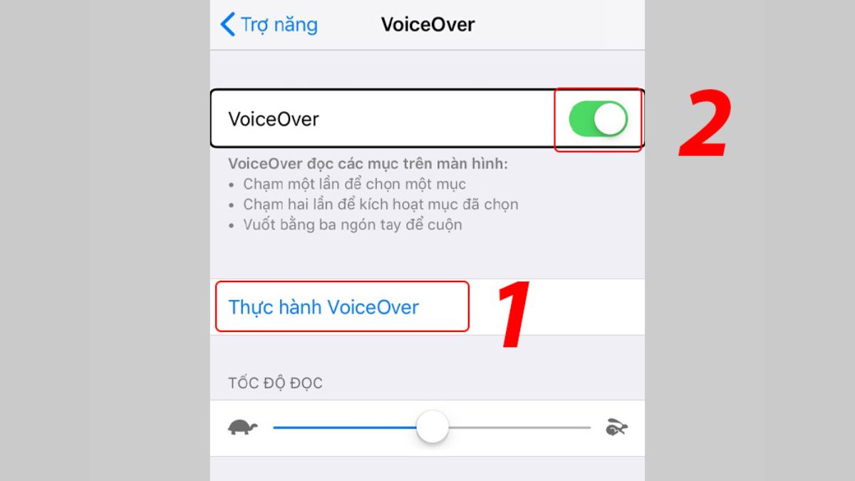Cách sử dụng VoiceOver hiệu quả bước 3